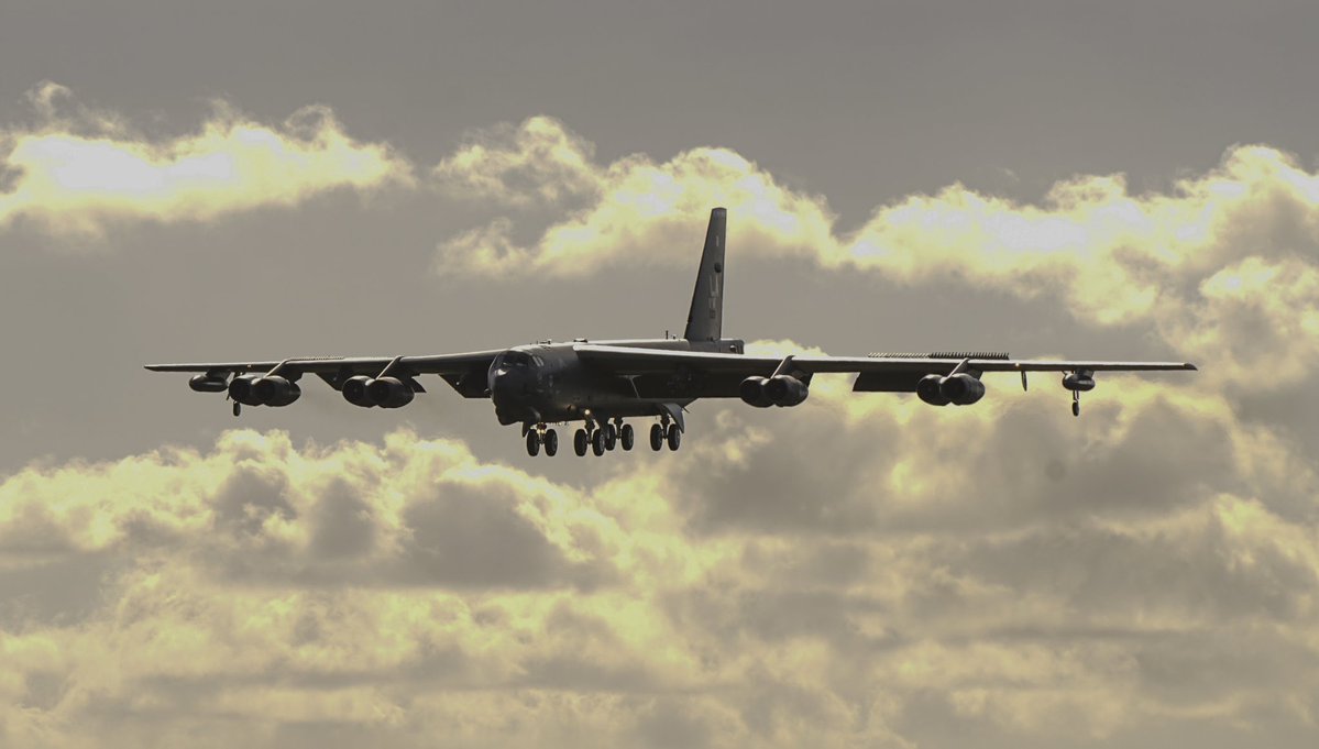 Two of Six deploying B-52H's have arrived into Andersen AFB, Guam joining x6 B-1B's and x3 B-2A's. US Air Force  B-52H Stratofortress 60-0008 MYTEE51 'Lucky Lady IV'. US Air Force  B-52H Stratofortress 60-0013 MYTEE51 'Lucky 13'  ©PACAF   