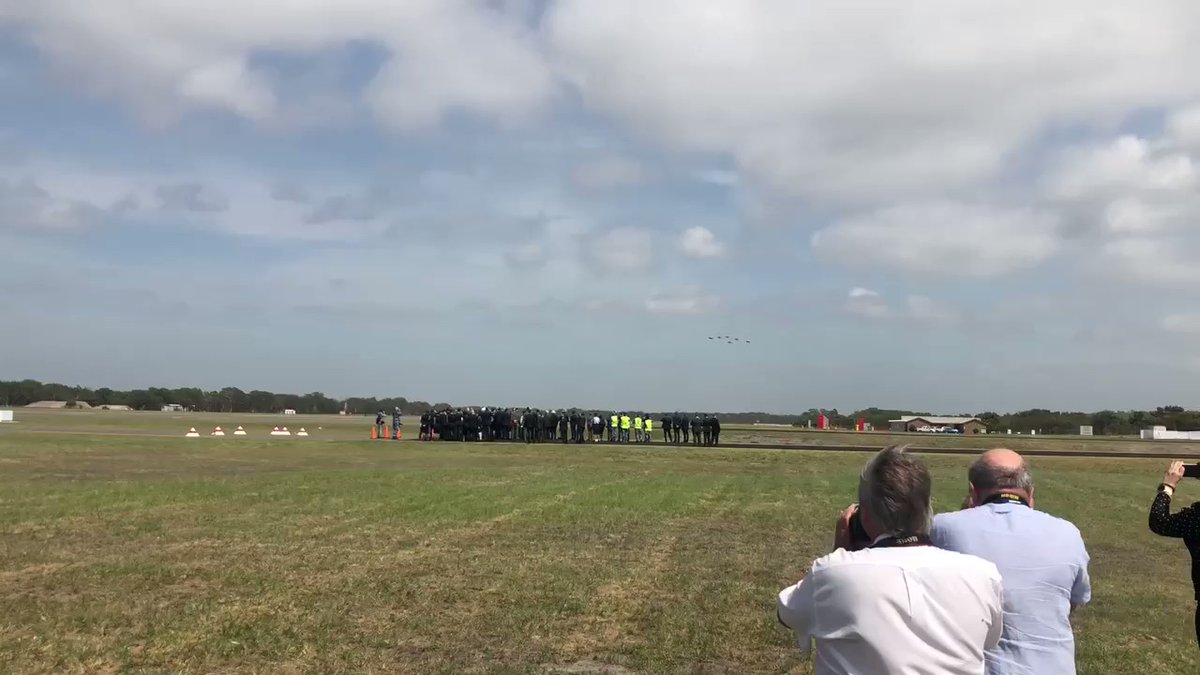 Australia's first two F-35A Joint Strike Fighters flying over RAAF Base Williamtown 