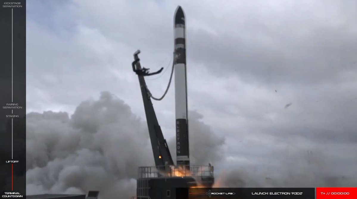 Rocket Lab's Electron rocket launches with DARPA's R3D2 -  