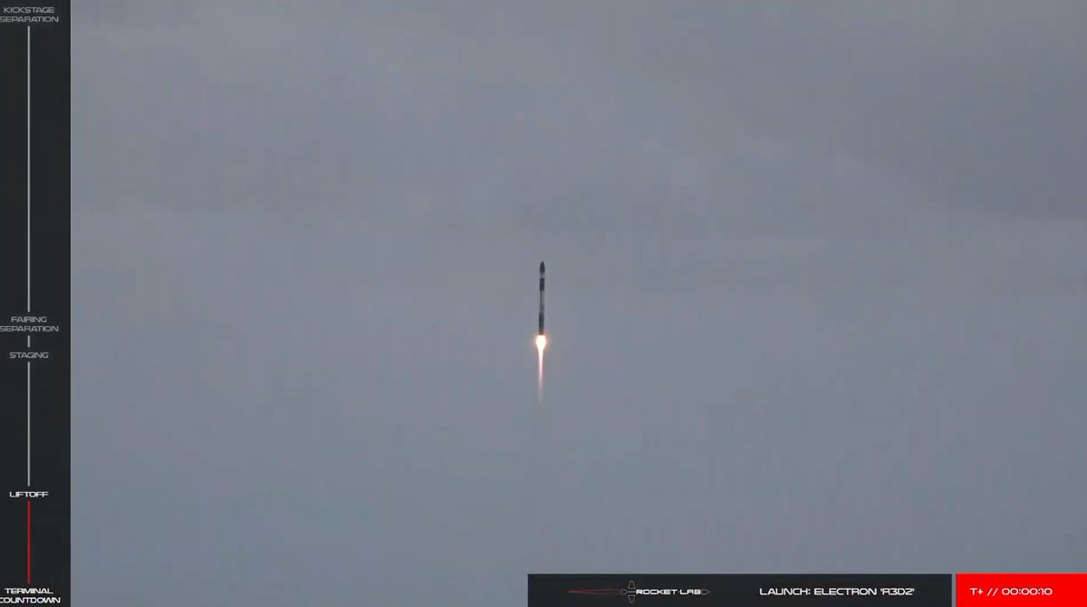 Rocket Lab's Electron rocket launches with DARPA's R3D2 -  