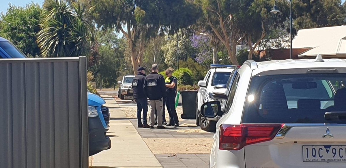 Australian Federal Police and NDIS are raiding a home in White Hills.