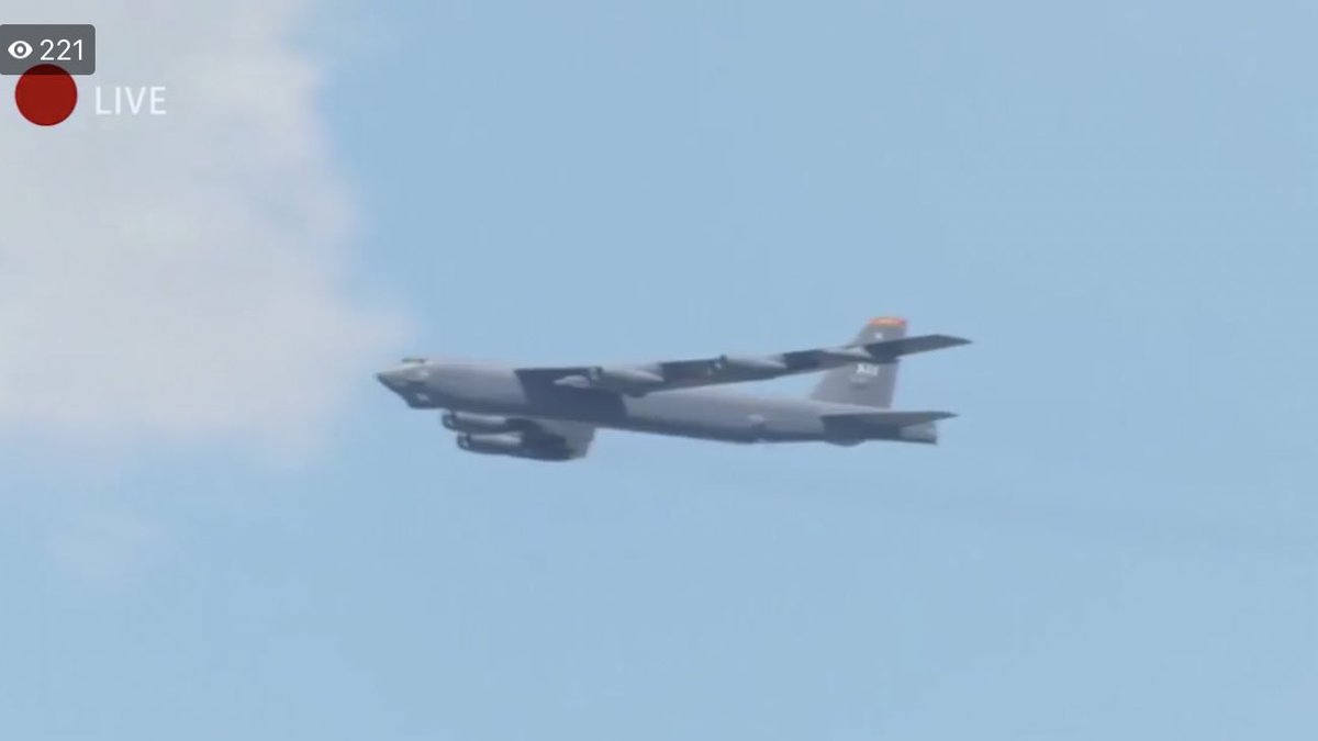 FEB 15: USAF B-52H 60-0055 HAWK52 departed Andersen AFB, Guam for a flyover at the Singapore Airshow