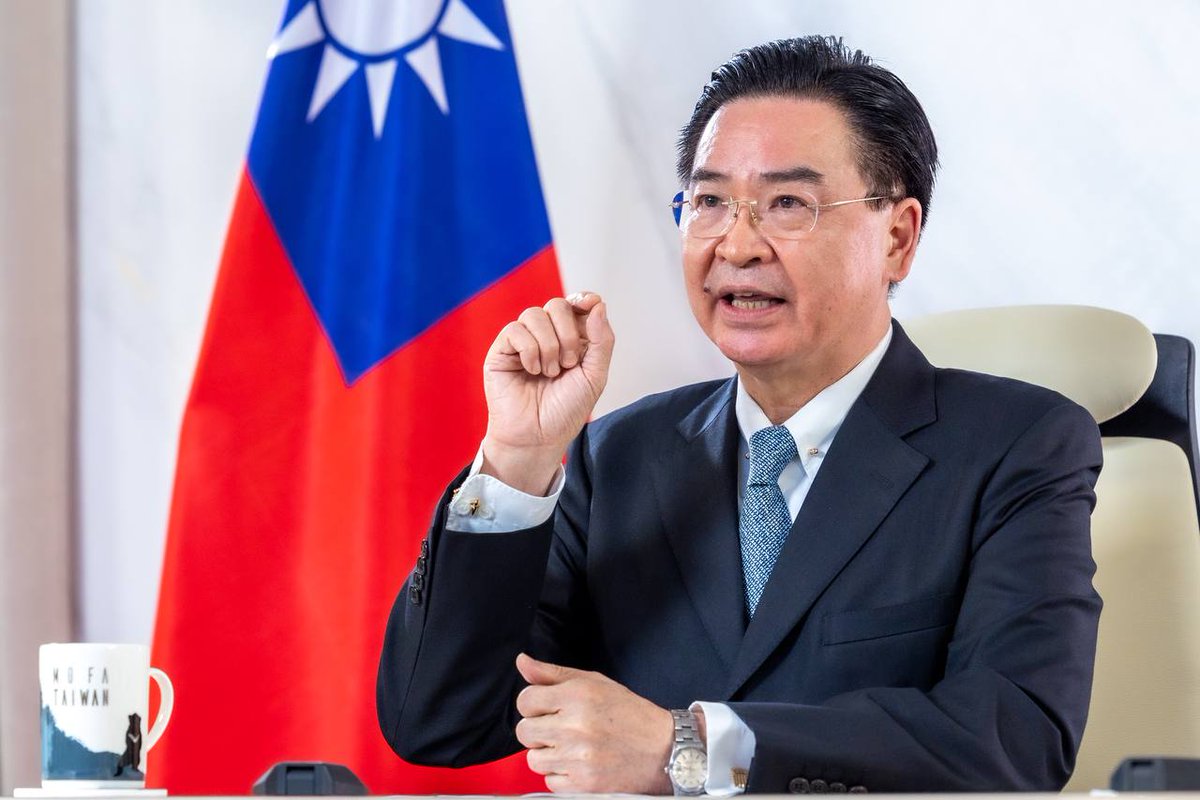 Minister Wu is crystal clear in his interview with @debiedwarditv. Taiwan is a front-line state in the battle against authoritarianism, & democracies must fiercely defend their way of life as China & Russia strive to expand influence