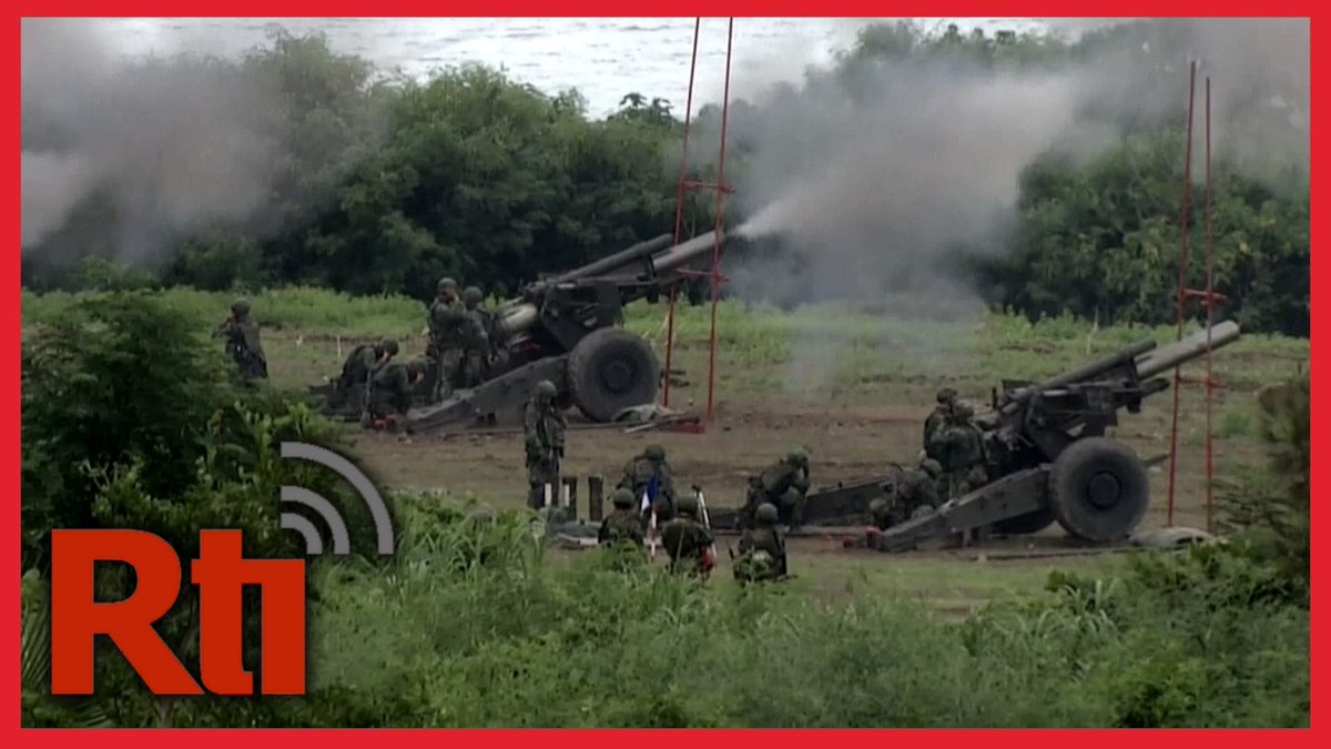 Taiwan army simulated repelling an enemy landing force on Tuesday