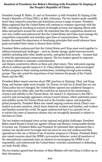 The two leaders agreed @SecBlinken will visit China to follow up on today's discussions, according to the @WhiteHouse