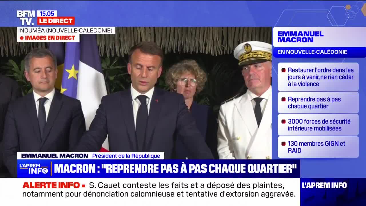 New Caledonia: Emmanuel Macron wants to finalize the work to allow supplies everywhere and access to health