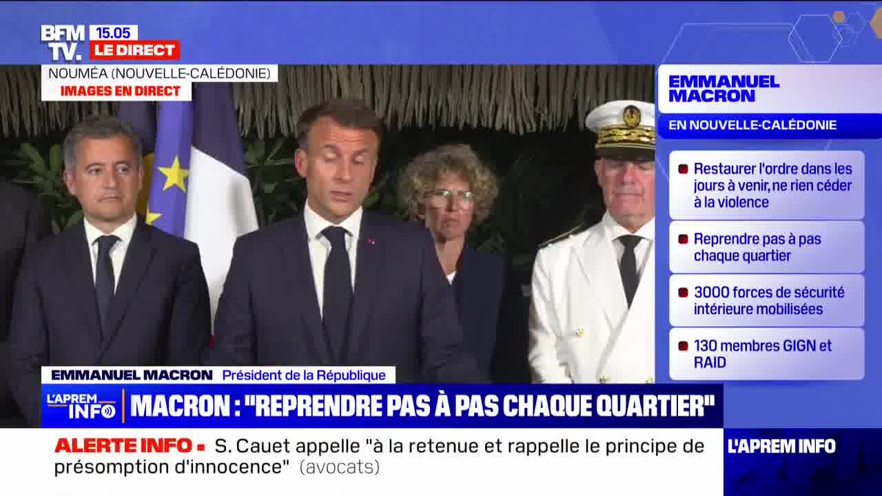 New Caledonia: Emmanuel Macron wants to finalize the work to allow supplies everywhere and access to health