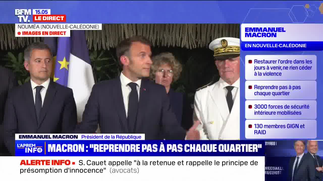 New Caledonia: Emmanuel Macron wants to finalize the work to allow supplies everywhere and access to health