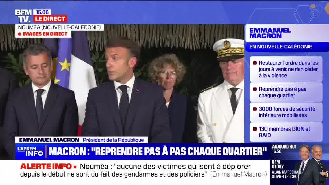 New Caledonia: Emmanuel Macron wants to finalize the work to allow supplies everywhere and access to health