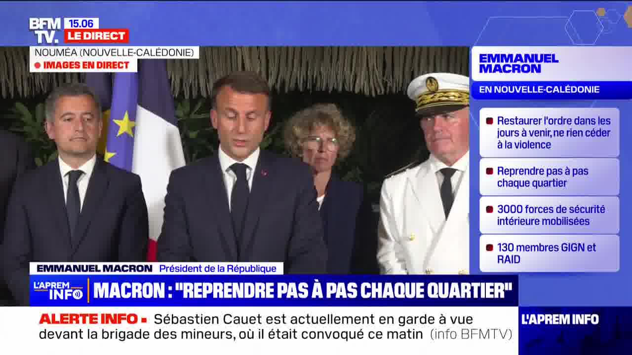 New Caledonia: Emmanuel Macron wants to finalize the work to allow supplies everywhere and access to health