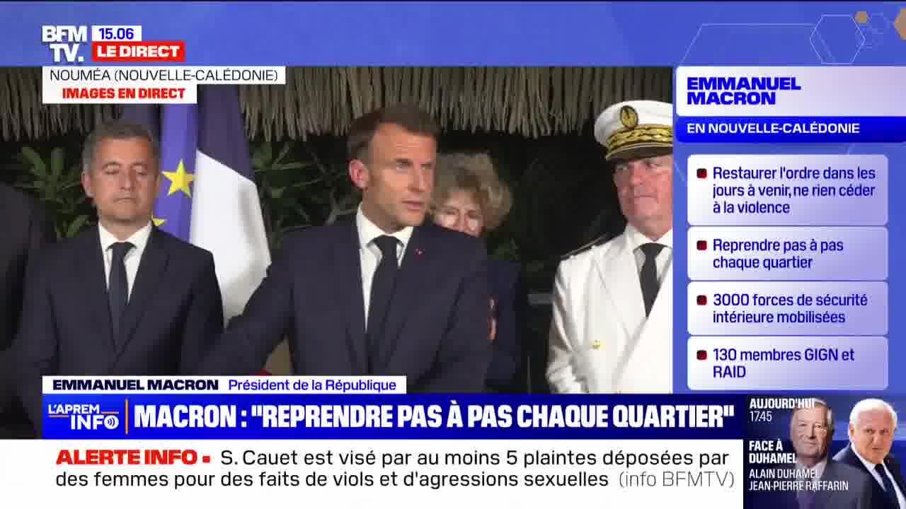 New Caledonia: Emmanuel Macron wants to finalize the work to allow supplies everywhere and access to health