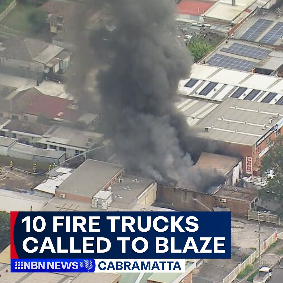 Around 40 firefighters and 10 fire trucks were called to a fire at a smash repairs on Railway Parade at Cabramatta earlier today.The fire has since been contained and extinguished and no injuries have been reported.