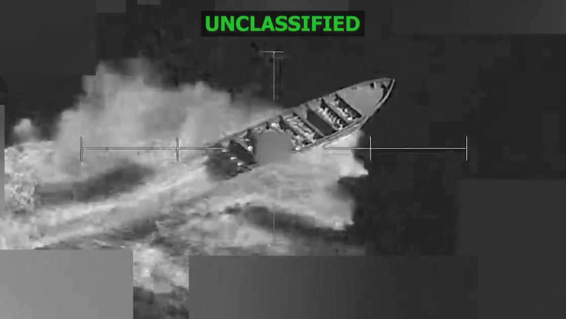 SOUTHCOM:  On Nov. 15, at the direction of Secretary of War Pete Hegseth, Joint Task Force Southern Spear conducted a lethal kinetic strike on a vessel operated by a Designated Terrorist Organization. Three male narco-terrorists aboard the vessel were killed.  The vessel was trafficking narcotics in the Eastern Pacific and was struck in international waters.